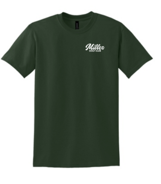 Miller Golf Club Graphic Tee Green 100% Cotton